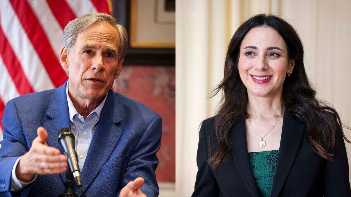Gov. Greg Abbott (left) and State Rep. Gina Hinojosa (right) are running for Texas governor in the Nov. 3 midterm election.